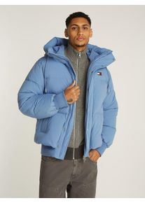 Tommy Jeans Herren Steppjacke "TJM BRANDED PUFFER JACKET EXT", blau, casual, Gr. XXL, unifarben, Web, Obermaterial: 100% Polyester, Jacken, mit