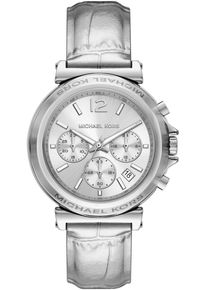 Michael Kors Damen Chronograph "MAREN", silber, Armbanduhren, Quarzuhr, Armbanduhr, Damenuhr, Edelstahlarmband, analog