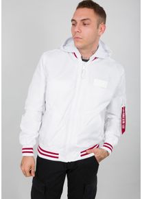 Herren Bomberjacke "Alpha Industries Men - Bomber Jackets MA-1 TT Hood Defense", weiß, Gr. XL, Alpha Industries, Obermaterial/Futter: 100% Nylon,