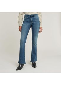 G-Star Raw G-STAR Damen Bootcut-Jeans "3301 Flare Wmn", blau, casual, Gr. 28, Denim/Jeans, Obermaterial: 99% Baumwolle, 1% Elasthan, Jeans