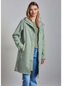 Street One Damen Kurzjacke, grün, casual, Gr. 38, unifarben, Web, Obermaterial: 68% Baumwolle, 32% Nylon; Futter: 100% Polyester, Jacken,