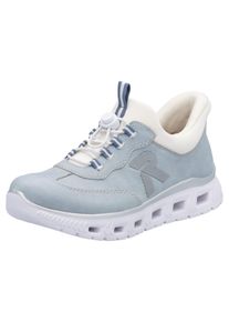 RIEKER SPORT Damen Slip-On Sneaker "Ready2GO", Gr. 36, weiß, Nubuklederimitat, Textil, casual, Schuhe, Schlupfschuh, Halbschuh, Freizeitschuh mit