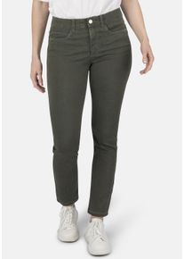 STOOKER WOMEN Damen 5-Pocket-Jeans "Milano Print Magic Shape Fit", grün, casual, Gr. 44, Denim/Jeans, 88% Baumwolle, 9% Polyester, 3% Elasthan,
