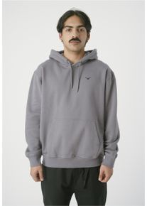 Cleptomanicx Herren Kapuzensweatshirt "Ligull Boxy", grau, casual, Gr. XL, bestickt, 100% Baumwolle, Sweatshirts, In lässigem Schnitt