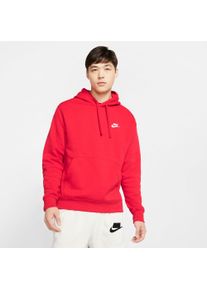 Nike Sportswear Herren Kapuzensweatshirt "CLUB FLEECE PULLOVER HOODIE", rot, sportlich, Gr. S, Obermaterial: 80% Baumwolle, 20% Polyester, Sweatshirts