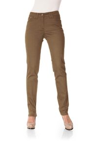Heine Damen Röhrenhose, braun, Gr. 24, unifarben, 98% Baumwolle, 2% Elasthan, Hosen