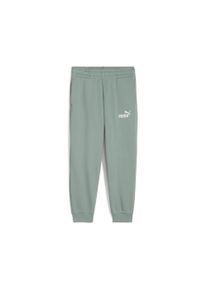 Puma Kinder Sporthose "ESS No. 1 Logo Fleece-Jogginghose Jungen", grün, Gr. 116, unifarben, Obermaterial: 66% Baumwolle, 34% Polyester; Rippe: 3%
