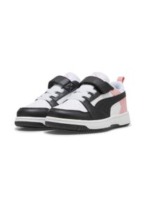 Puma Kinder Sneaker "Puma Rebound V6 Lo Sneakers Kinder", Gr. 29, schwarz-weiß, Obermaterial: Synthetik, Textil; Futter: Textil; Laufsohle: Gummi,