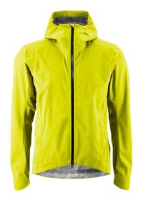 Gonso Herren Fahrradjacke "Save Jacket Trail M", gelb, Gr. L, 100% Polyester, Jacken, Herren Regenjacke wind- und wasserdicht, Radjacke mit Kapuze