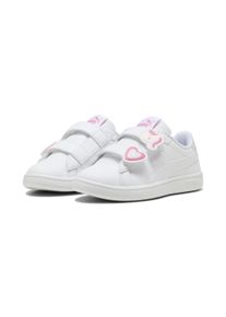 Puma Kinder Sneaker "Puma Smash 3.0 Badges Sneakers Mädchen", Gr. 34,5, weiß, Obermaterial: Synthetik, Textil; Futter: Textil; Laufsohle: Gummi,