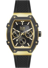 Ice Watch ICE-WATCH Damen Multifunktionsuhr "ICE boliday - Steel - Medium - MT", schwarz, Armbanduhren, Quarzuhr, Armbanduhr, Damenuhr, analog, Silikonarmband,