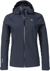 Schöffel SCHÖFFEL Damen Outdoorjacke "navy blazer", blau, sportlich, Gr. 42, unifarben, Taft, Obermaterial: 100% Nylon, Jacken