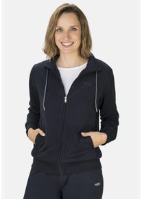 STOOKER WOMEN Damen Sweatjacke "Jane Sweatjacke", blau, sportlich, Gr. 36, angeraute Sweatware, 100% Polyester, Sweatjacken, Sweatjacke Sport