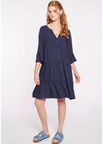 Haily's HAILY’S Damen Tunikakleid "SH V DR Lu44ana", blau, feminin, Gr. XS, unifarben, Web, Obermaterial: 100% Viskose, Kleider