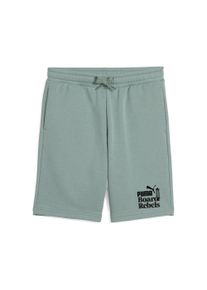 Puma Kinder Sporthose "Mid 90s Lang geschnittene Shorts Jungen", grün, Gr. 140, bedruckt, Obermaterial: 32% Polyester, 68% Baumwolle; Tasche u2013