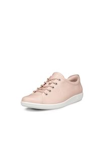 Ecco Damen Schnürschuh "Ecco Soft 2.0", Gr. 36, rosa, Leder, sportlich, Schuhe, Freizeitschuh, Halbschuh, Schnürschuh mit dezenter Logo Prägung
