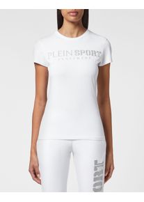 Plein Sport Damen T-Shirt "T-Shirt", weiß, Gr. L, Obermaterial: 100% Baumwolle, Shirts