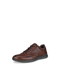 Ecco Herren Schnürschuh "Irving", Gr. 50, braun, Leder, sportlich, Schuhe, Freizeitschuh, Halbschuh, Schnürschuh mit gepolstertem Schaftrand