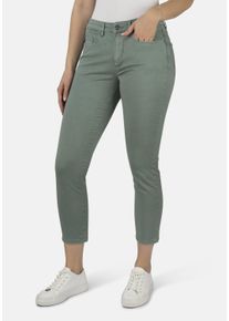 STOOKER WOMEN Damen 5-Pocket-Jeans "Florenz Colour Slim Fit", grün, casual, Gr. 42, Denim/Jeans, 68% Baumwolle, 28% Polyester, 4% Elasthan, Jeans,