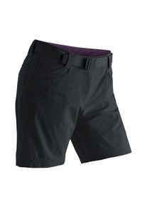 Maier Sports Damen Funktionsshorts "Lulaka Shorts", schwarz, Gr. 42, 90% Polyamid, 10% Elasthan, Hosen, Damen Shorts, kurze Wanderhose, Outdoorhose