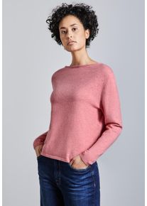 Street One Damen Strickpullover, rosa, casual, Gr. 40, unifarben, Stoff, 33% Polyester, 31% Polyacryl, 24% Baumwolle, 12% Polyamid, Pullover, mit