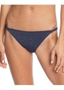 Roxy Damen Bikini-Hose "Gorgeous Sea", blau, Gr. XL, 85% Nylon, 10% Elasthan, 5% Metallfaden, Badehosen