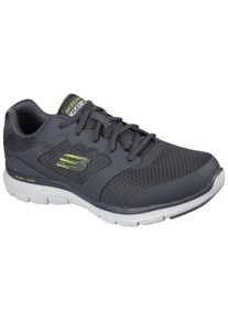 Skechers Herren Sneaker "FLEX ADVANTAGE 4.0", Gr. 41, grau, Leder, Textil, Lederimitat, sportlich, Schuhe, mit leichtem Profil, Freizeitschuh,