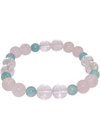 Firetti Damen Armband "Schmuck Geschenk Armschmuck Armkette Edelstein Perlen", Materialmix, blau, Materialmix, Armbänder, Made in Germany - mit