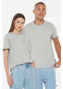 Harlem Soul Herren Rundhalsshirt, grau, casual, Gr. XXXL, unifarben, Material: 88% Baumwolle, 12% Polyester, Shirts, mit Baumwolle