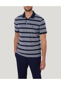 Pierre Cardin Herren Poloshirt "Polo-shirt KN", blau, casual, Gr. XXL, gestreift, Jersey, Obermaterial: 100% Baumwolle, Shirts, mit Streifenmuster