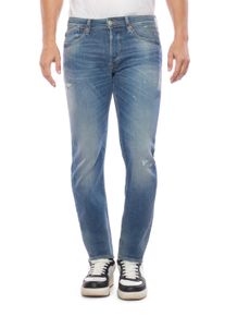 Herren Bequeme Jeans, blau, casual, Gr. 38, Le Temps Des Cerises, 100% Baumwolle, Jeans, mit angesagten Used-Details