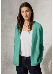 Cecil Damen Strickpullover, grün, casual, Gr. XL, unifarben, Web, 37% Baumwolle, 34% Polyacryl, 26% Polyester, 3% Elasthan, Pullover, in Unifarbe