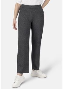 STOOKER WOMEN Damen Schlupfhose "Mary Jersey Wide leg fit", grau, casual, Gr. 36, Jersey, 67% Viskose, 27% Polyamid, 6% Elasthan, Hosen, Wide Leg Fit