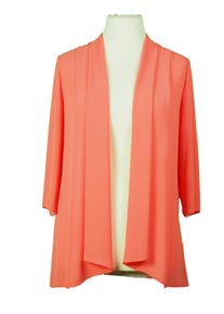Damen Blusenjacke "HERMANN LANGE Collection Chiffonjacke Bella", rot, Gr. 42, HERMANN LANGE Collection, 100% Polyester, Jacken