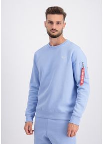 Herren Sweater "Alpha Industries Men - Sweatshirts Unisex EMB Sweater", blau, Gr. XXS, Alpha Industries, Obermaterial: 80% Baumwolle, 20% Polyester,