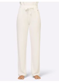 feel good Damen Jogginghose, Gr. 40, beige, 64% Polyester, 32% Viskose, 4% Elasthan, unifarben, Hosen