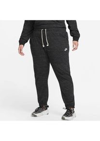 Nike Sportswear Damen Sporthose "Große Größen", schwarz-weiß, sportlich, Gr. 52, unifarben, Obermaterial: 50% Polyester, 50% Baumwolle, Hosen,