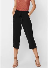 Only Damen Palazzohose "ONLWINNER PALAZZO CULOTTE PANT NOOS PTM", schwarz, modisch, Gr. 36, unifarben, Web, Obermaterial: 97% Polyester, 3% Elasthan,