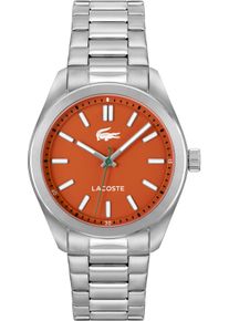 Lacoste Damen Quarzuhr "MONCEAU", silber, Armbanduhren, Armbanduhr, Damenuhr, Herrenuhr, Edelstahlarmband, analog