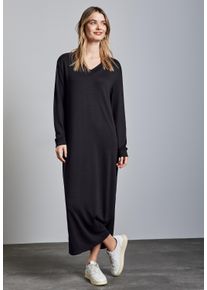 Street One Damen Maxikleid, lila, casual, Gr. 38, unifarben, Stoff, 84% Viskose, 15% Polyester, 1% Elasthan, Kleider, aus Viskose