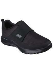 Skechers Herren Slip-On Sneaker "FLEX ADVANTAGE 4.0-UPSHIFT", Gr. 39, schwarz, Textil, Synthetik, Leder, casual, Schuhe, Slipper, Freizeitschuh im