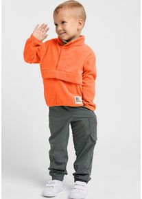 Jack Wolfskin Kinder Stehkragenpullover "SMILEYWORLD MIDLAYER K", orange, Gr. 128, 1. OBERSTOFF: 100% POLYESTER 2. OBERSTOFF: 100% POLYESTER, Pullover