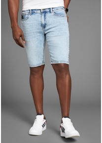 Bruno Banani Herren Jeansshorts "Hutch-Shorts", blau, modisch, Gr. 30, vintage, Denim/Jeans, Obermaterial: 98% Baumwolle, 2% Elasthan, Jeans,