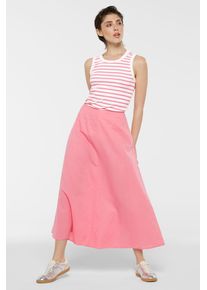 Damen Maxirock, pink, casual, Gr. XL, SENSES.THE LABEL, unifarben, Material: 50% Baumwolle, 50% Leinen, Röcke