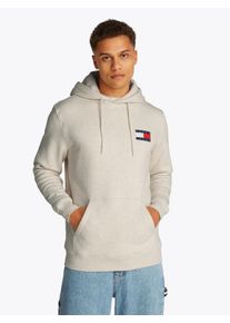 Tommy Jeans Herren Sweatshirt "TJM REG ESSENTIAL FLAG HOOD EXT", grau, casual, Gr. L, Sweatware, Obermaterial: 80% Baumwolle, 20% Polyester,