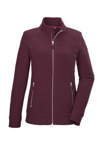 Killtec Damen Fleecejacke "KOS 100 WMN FLC JCKT", lila, sportlich, Gr. 38, Oberstoff: 100% Polyester, Jacken, Gestreifte Damen-Fleecejacke mit