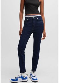 HUGO BLUE Damen Skinny-fit-Jeans "Malu", blau, Basic, Gr. 26, unifarben, Jeans, Obermaterial: 98% Baumwolle, 2% Elasthan, Jeans, Skinny Fit mit