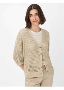 Brax Damen Cardigan "Style ALICE", braun, Gr. 36, 82% Viskose, 18% Polyester, Strickjacken