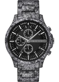Armani Exchange Herren Chronograph, grau, Armbanduhren, Armbanduhr, Herrenuhr, Edelstahlarmband, analog, Stoppfunktion