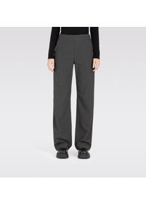 MAC Damen Bootcuthose "CHIARA", grau, casual, Gr. 34, Flanell, Obermaterial: 63% Polyester, 34% Viskose, 3% Elasthan, Hosen, Bootcut-Form in